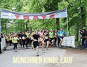 16. Münchner Kindl Lauf am 06.05.2023 bietet Laufstrecken von 300 m bis 10 km am Seestadl im Englischen Garten  (©Foto:Martin Schmitz